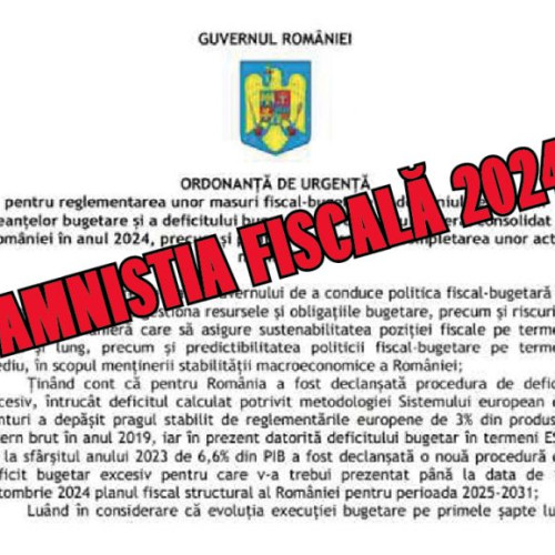 Guvernul a modificat amnistia fiscală printr-o nouă OUG