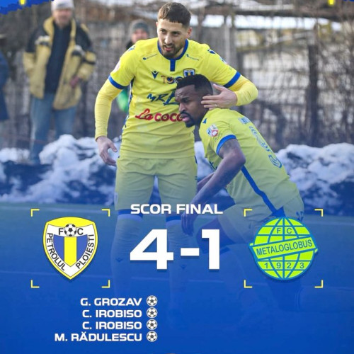 Petrolul învinge Metaloglobus într-un meci amical