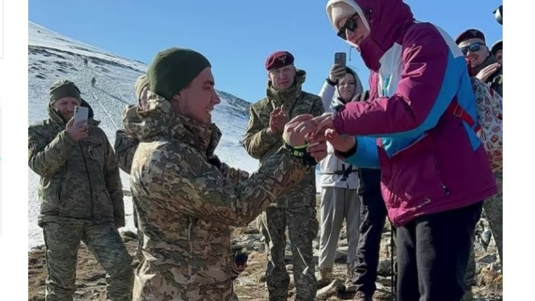 Cererea în căsătorie a unui militar rănit în războiul ruso-ucrainean