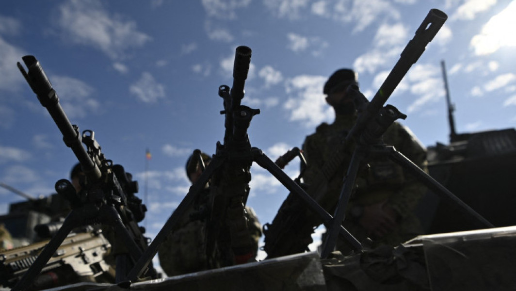 Exercitiu militar al contingentului de infanterie marină din România