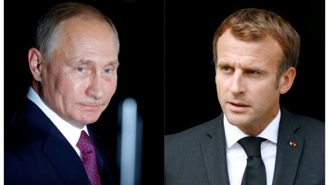 Putin și Macron poartă prima discuție telefonică din ultimii trei ani