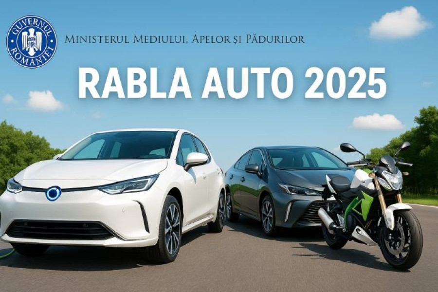 Începe programul Rabla 2025 pentru persoane fizice cu finanțări de până la 18.500 lei