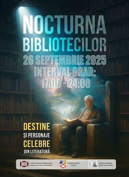 Nocturna Bibliotecilor 2025 la Biblioteca Județeană „Nicolae Iorga” din Ploiești