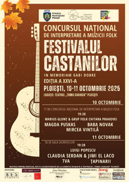 Festivalul Castanilor aduce la Ploiești concerte și concursuri de muzică folk
