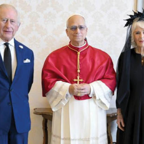 Regele Charles al III-lea și Papa Leon al XIV-lea au ținut o rugăciune comună la Vatican