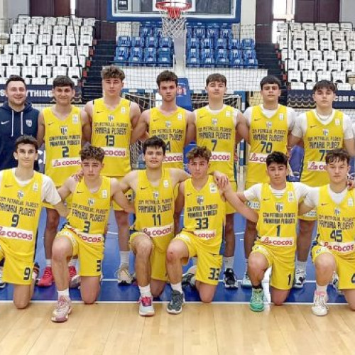 Baschet U16, fara emotii la Turneul Final din Constanta! Victorie clara pentru CSM Petrolul Ploiesti. Lotul este compus din 6 jucatori U16 si 6 jucatori U15.